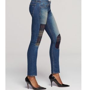 rag & bone The Free plaid Patch  Jeans